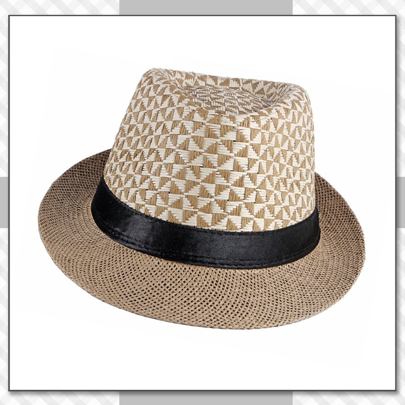 Chrome Crane CB361 Medium Folding Hat, Straw Hat, Basket Checker,