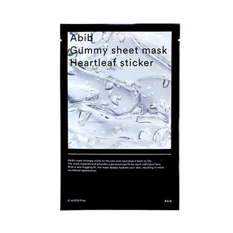Abib Gumstick Sheet Mask Houttuynia Cordata Sticker 27ml 1 Sheet