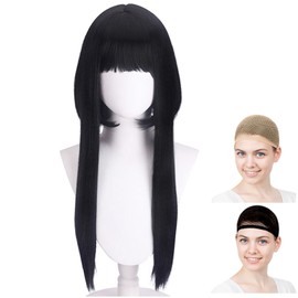 CaseEden 6098 Yol Foger Princess Thorns Spy Family Black Black Hair Cosplay Wig