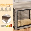 Topeakmart 27.5″ Dog Crate Furniture with Cushion Wooden Dog Crate