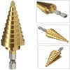 Fongmore 4-22mm HSS Titanium Coated Step Drill Bit High Speed