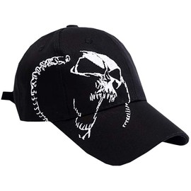 LEX STANDARD CH029 Men's Cap, Hat, Stylish, Skull, Skull, Logo, Right, Casual