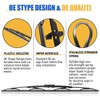 BBTO 10 Pack 22 Inch Wiper Blades Silicone Wipers Durable