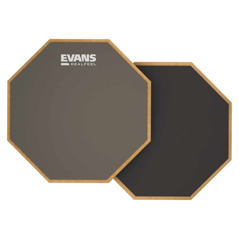 Evans doble cara Pad de práctica, 12 inch, Gris, 6
