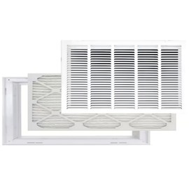 Venti Air 25" X 14" Steel Return Air Filter Grille with MERV 11 Filter Pre-Installed - Removable Face/Door for 1 inch Filters - HVAC Duct Cover Grill [Outer Dimension: 27.5"W X 16.5" H]