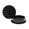 Black 2.5" Round Plastic Soffit Air Vent 50 Pack