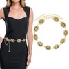 PACIOCEAN Vintage Gold Waist Chain Belt, Boho Metal Cowgirl Belt