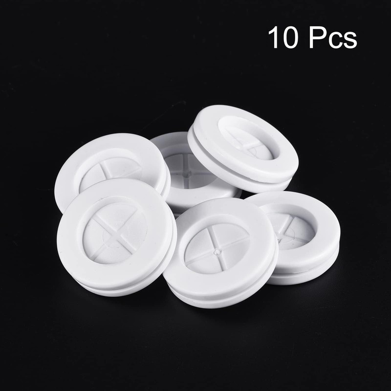 TA-VIGOR 10Pcs Round Rubber Grommets, 25mm Double-Sided Rubber Hole Plug