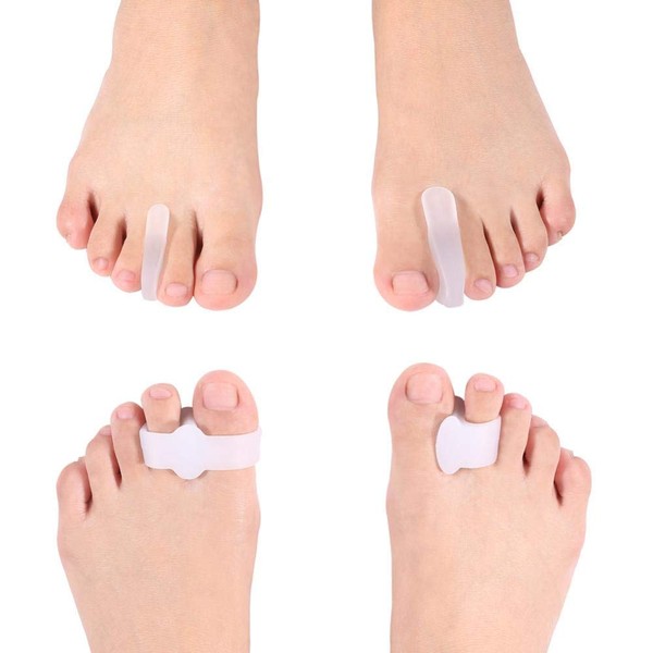 Gel Toe Separator Single Toe Separator Combination 4 Pairs Sold Together Treatment For People With Overlapping Toes And Long Term Wear By High Heels