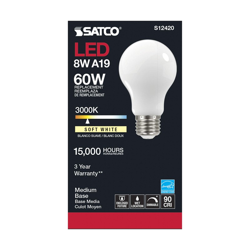 Satco - S12420 - Light Bulb - Soft White