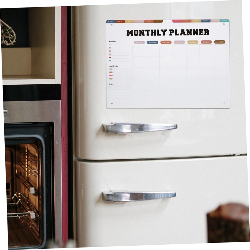 Operitacx Acrylic Dry Erase Board White Board Magnet Magnetic Fridge