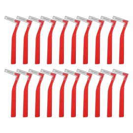 Red Dental Brushes for Teepees,20 Pcs Interdental Brushes Red,Interdental Brushe for Tepe,Dental Brushe for Between Teeth and Gums Small L Shaped Interdentals(1.2mm)