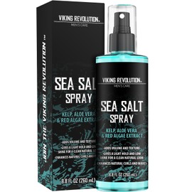 Viking Revolution Sea Salt Spray for Men - Hair Texturizing Spray with Kelp, Aloe Vera and Red Algae Extract - Surf Sprays to Add Volume and Texture for Men and Women Beach Hair - 8.8oz