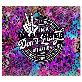 Unbranded 20oz Sublimation Tumbler Wrap Don’t Laugh Ready To Press Heat Transfer