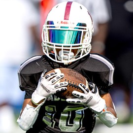 Battle Sports Ultra-Stick Wide Receiver Football Gloves - Adult & Youth Football Gloves - Youth Small, Pink/Black