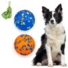 POUPUA Dog Tennis Balls for Aggressive Chewers, Indestructible Dog Balls
