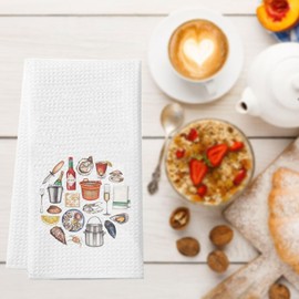 Abuela Birthday Gifts Spanish Grandma Gift Love Served Daily Abuela's Kitchen Towel Mexico Grandmother Gift (Abuela's Towel EU)