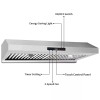 SNDOAS 30in Under Cabinet Range Hood Stainless Steel 800CFM Touch