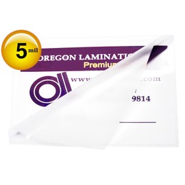 Large Jumbo Card Laminating Pouches 5 Mil 3 x 4-3/8 Lamination Sleeves Qty 50