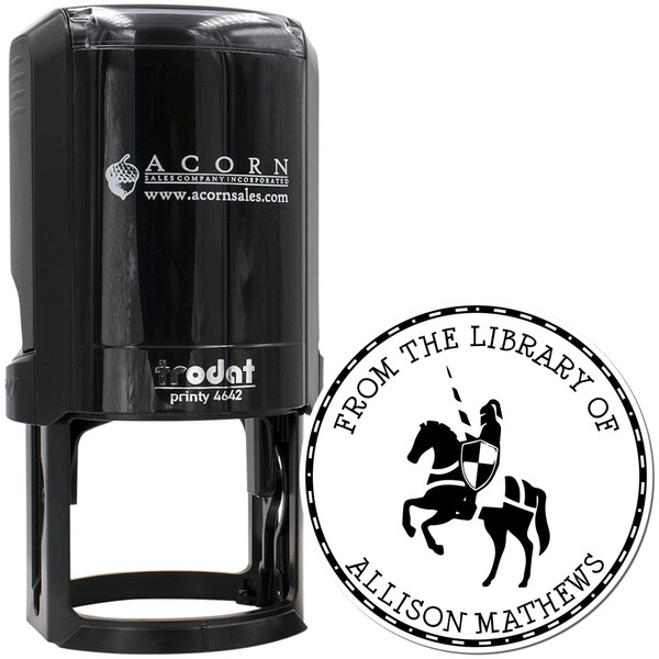Self-Inking Library Ownership Stamp, Custom-Made Bookplate Sticker Stamp for Books