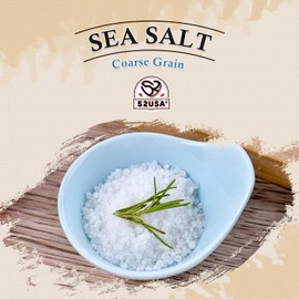 52USA 52USA Sea Salt, 2lb - 32oz (1 Pack), Coarse Grain, Salt Grinder Refill, Perfect Coarse Sea Salt For Cooking, All Natural Sea Salt