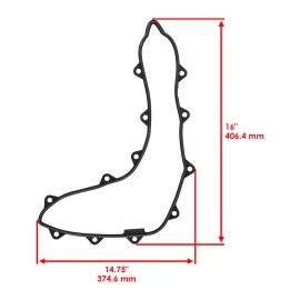Caltric CVT Clutch Cover Gasket Fits Can-Am Maverick 1000 1000R / MAX 1000R 2013 - 2018