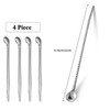 Pack of 5 Stainless Steel Straws, Spoons, Reusable Stainless Steel