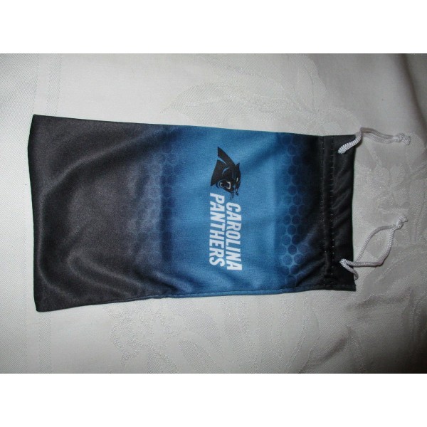 CAROLINA PANTHERS Microfiber Drawstring Eyeglasses Bag/Cleaning Cloth #16 - NEW