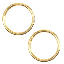 Hollow Brass Plated Curtain Rings - 20 mm O Shaped Blind Rings for DIY Roman Curtains - Pack of 30