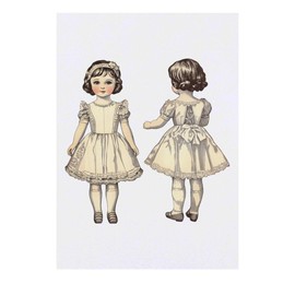 'Vintage Doll Back and Front' Temporary Tattoo - Water Resistant, Skin-Safe, Non-Toxic Transfer (TO00077893)
