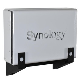 Wall Mount for Synology Diskstation DS112, DS112j, DS112+, DS114, DS115, DS115j, DS116, DS118, DS119j, DS120j, DS124 (Black)