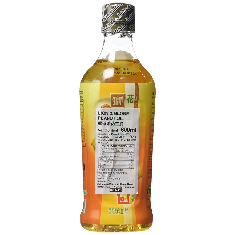 Lion & Globe Peanut Oil, 600 ml