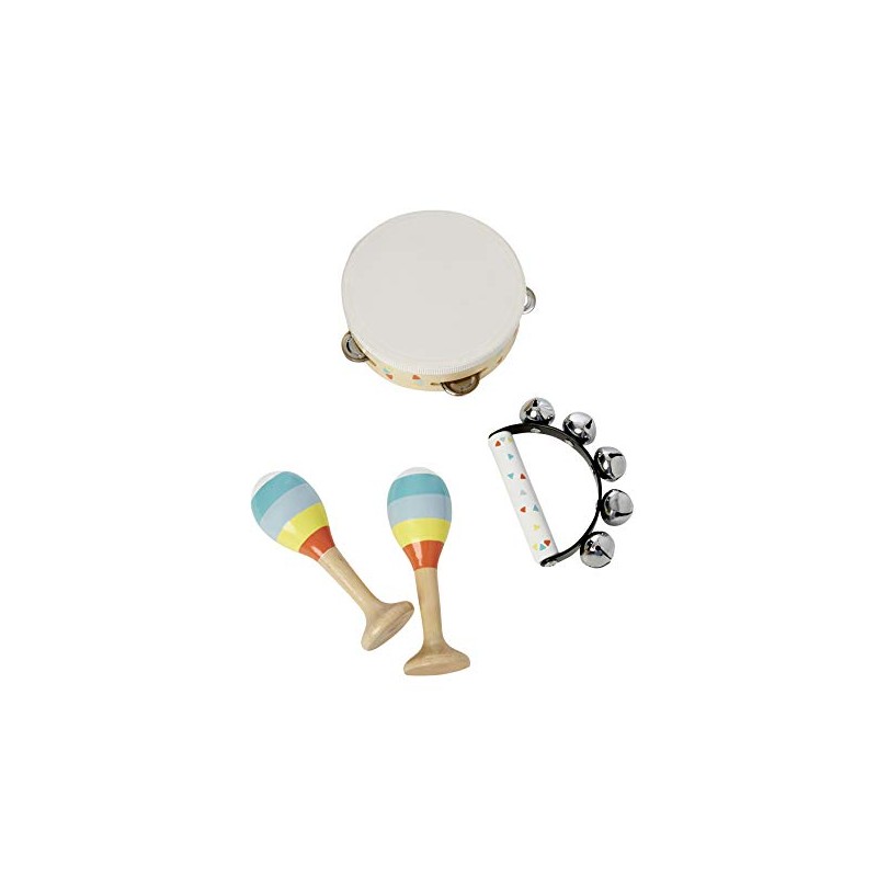 Vertbaudet Percussion Set for Children Made of Wood, Multi-Colour, One