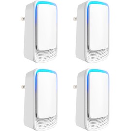 Mini Plug-In Air Ionizer for Home - No Filter Needed, Silent 30dB, Releases 40-100M Ions/Min, Ultra Slim, Saves Energy in Bedroom/Office(4 Pack）