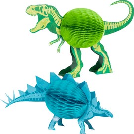 Dino Dig Dinosaur Honeycomb Centerpieces, 2 Count
