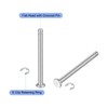 sourcing map 10Set M3x35mm 304 Stainless Steel Cylindrical Shaft Snap