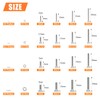 HELIFOUNER 1280 Pieces M2 M2.5 M3 M4 304 Stainless Steel
