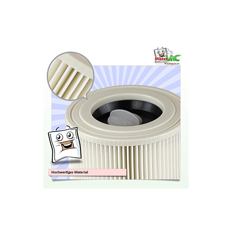 MisterVac Lamellar Filter Replacement Filter Compatible with Kärcher NT22/1 Ap,