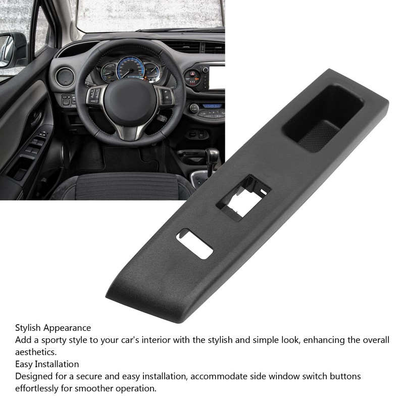 Front Armrest Upper Panel Sturdy Door Window Switch Bezel Cover