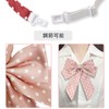 NazyJnn Large Bowtie, Bowtie, School Ribbon, Dot Pattern, Women's, Uniform
