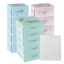 Mediflower embossing soft cotton pads 300 sheets x 5 / 메디플라워 엠보싱 소프트 화장솜 300매x5개