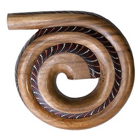 Didgeridoo spiral big Suar, 14" diameter (Painted)