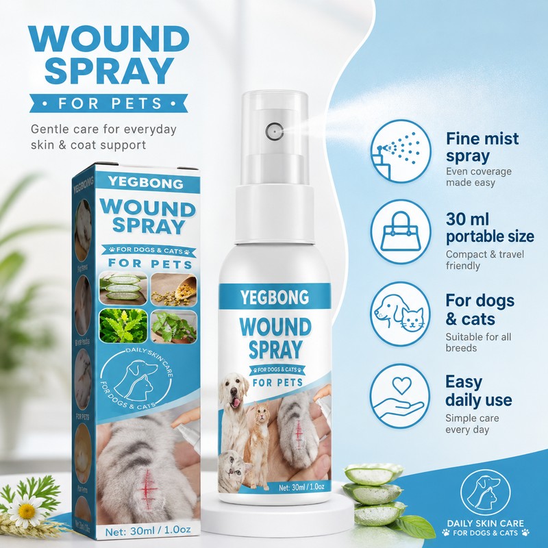 Pet Itch Relief Spray for Dogs & Cats – Gentle