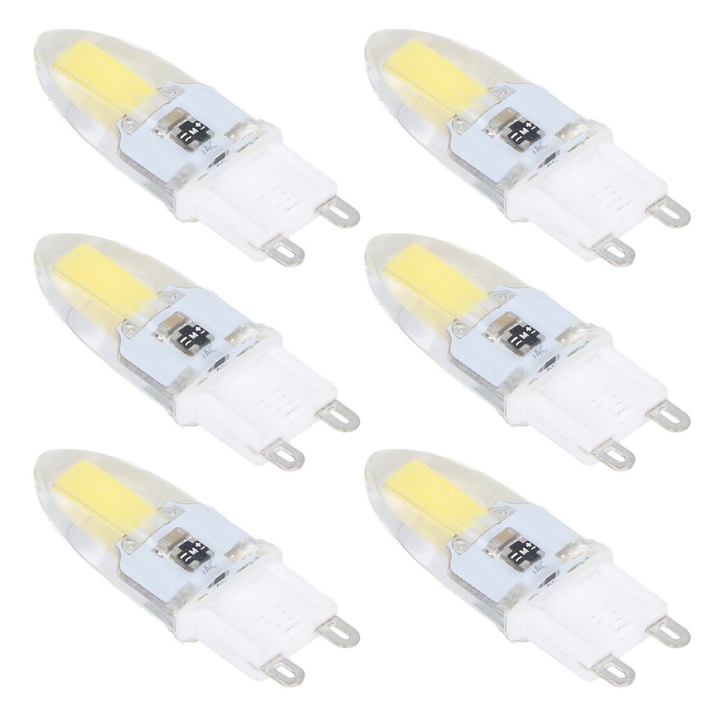 6PCS G9 LED COB Light Bulb 500LM Ceiling Lamp Bulb