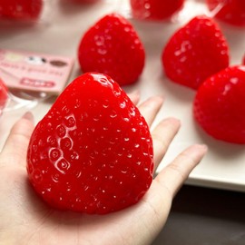 3Pcs Squishy,Cute Strawberry Squeeze Toys for Party,Kawaii Sticky Stress Toys,Relief Anxiety Gifts for Friends,Novelty Fidget Stuff for Office and School