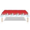 Christmas Table Cloth Party Disposable Tablecloths,Red and Christmas Tree Santa