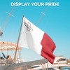 Malta Outdoor Flag (2x3ft) by DreamController - Durable, Fade-Resistant Polyester,