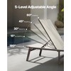 VEVOR Outdoor Chaise Lounge Chair, 400 lbs Weight Capacity, Foldable