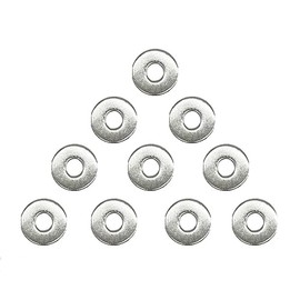 M10 Washers 10pcs M10 X 30mm Flat Penny Washers 304 Stainless Steel Large OD Flat Repair Washer Plain Round Chrome Washers for Screws & Bolts (M10X30)