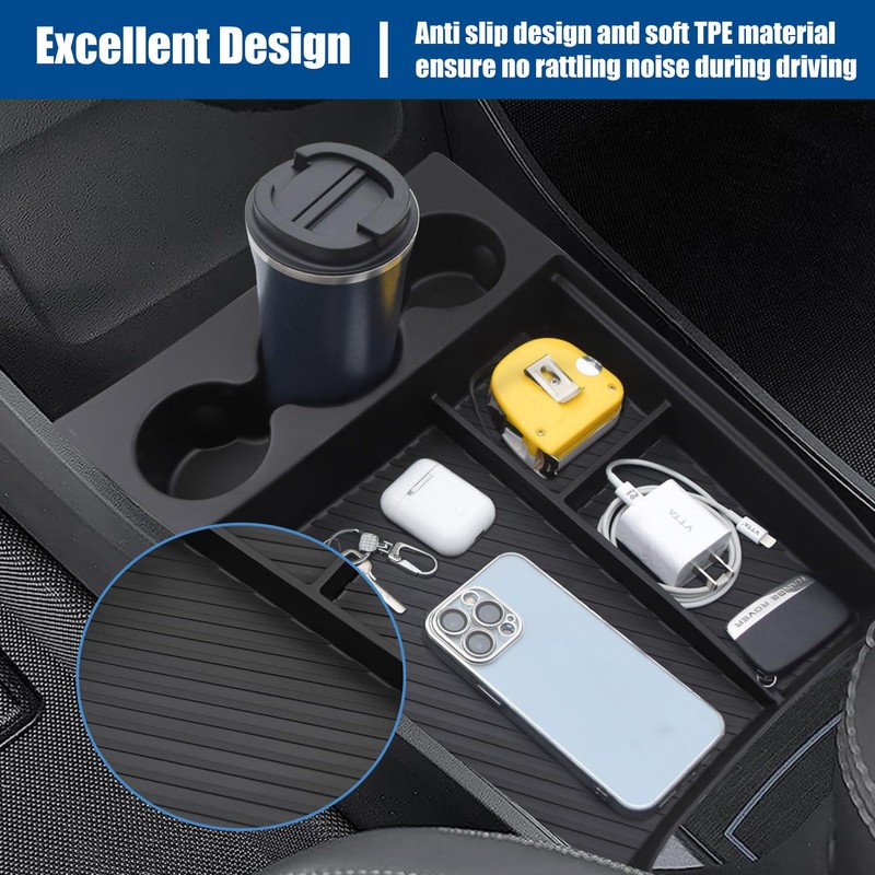 Lower Center Console Organizer Compatible with Rivian R1T R1S 2024